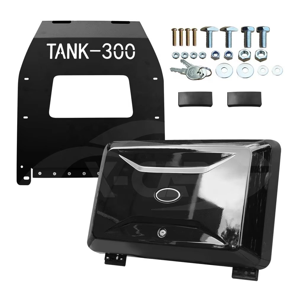 For Tank 300 Body Kits Accessories Off-Road Side Tool Box with Side Window Storage Bag Auto Parts