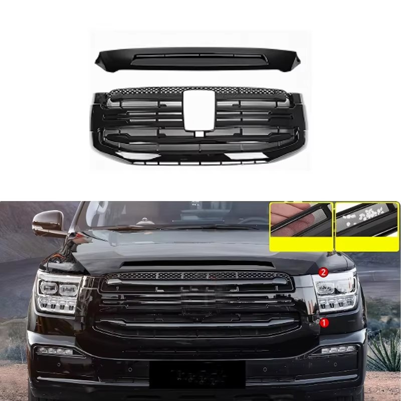 For Tank 500 Window Trim Stainless Steel Trim Personalization Modification Black Warrior Set for Tank 500 Accessories