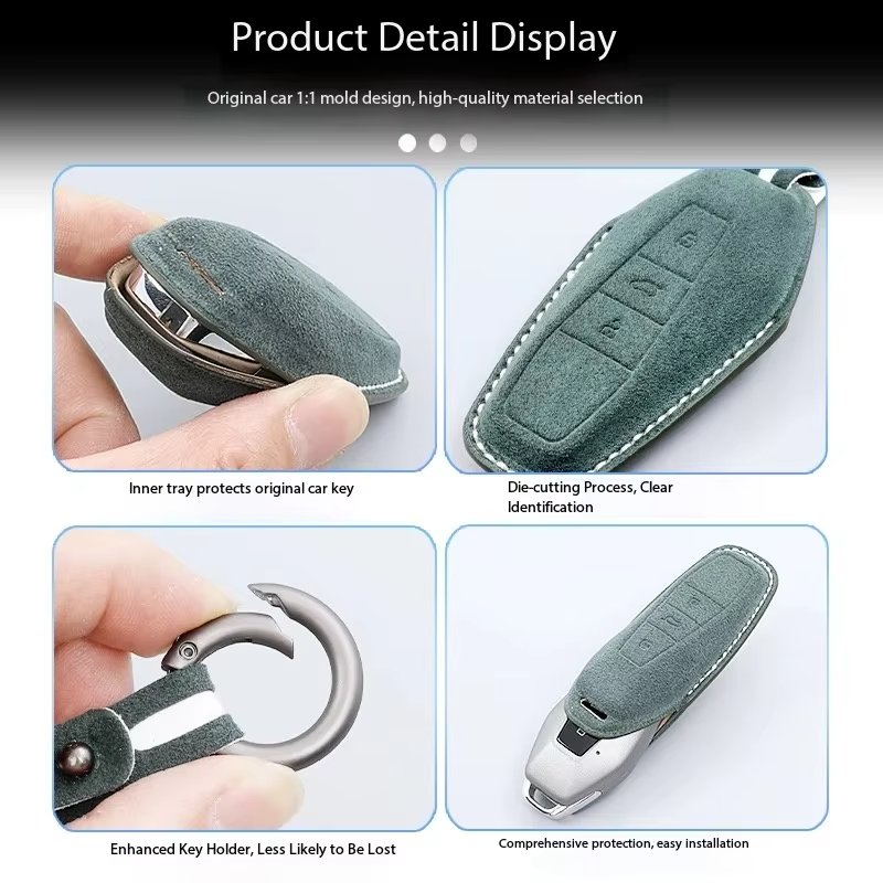 Leather Car Remote Key case Luxury Set of Keys, Suitable for Chery Icar 03 Jaecoo J6 Accessories for Jetour G700 Accessories