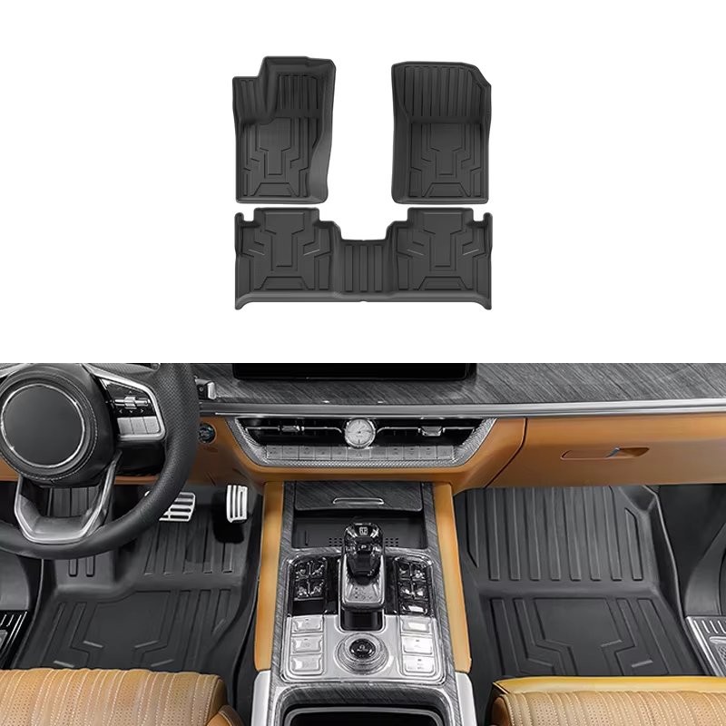 High-quality Automotive Parts TPE Carpet Floor Mats with Double-layer Foot Pads Are Suitable for GWM Tank 500.
